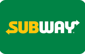Subway $10 Card